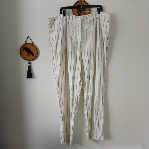 Old Navy Pants - Linen Rayon Viscose Blend Wide Leg High Wasted Tall Fit Trousers